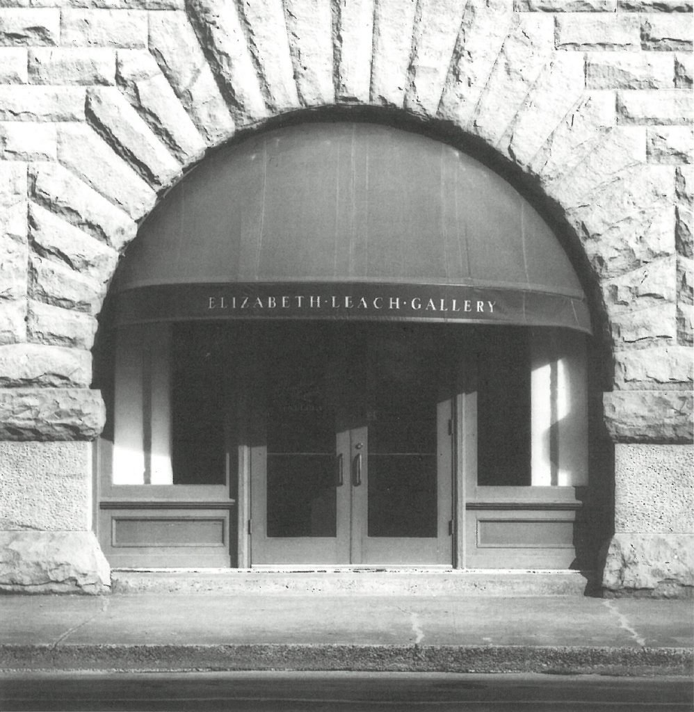 The Haseltine Building at 207 SW Pine Street, home to the Elizabeth Leach Gallery from 1982 to 2004. Appears on Page 12 in book within the essay by Bruce Guenther.