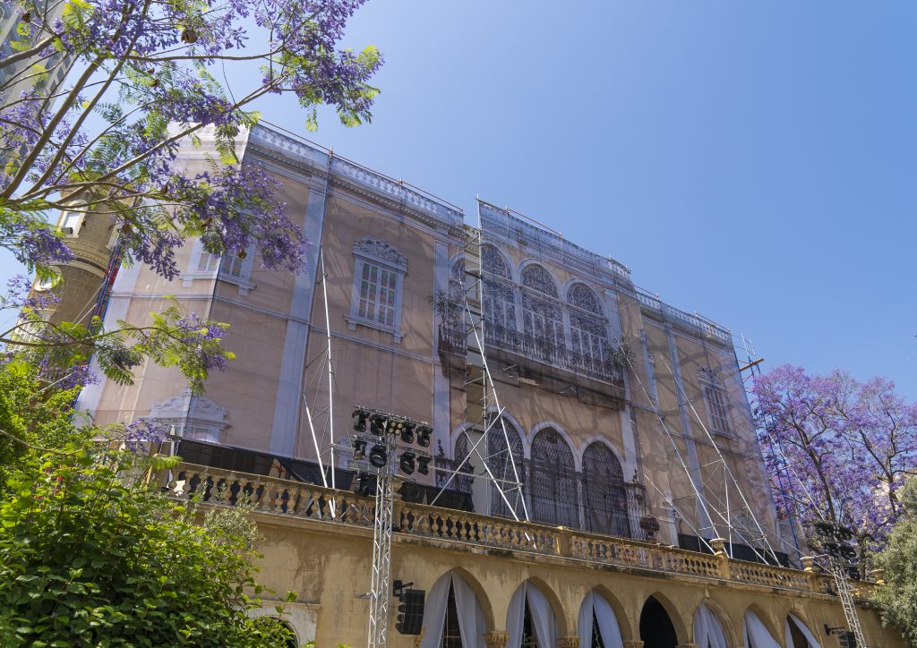Restoration of Beirut's Sursock Palace destroyed by the 2020 explosion. Photo by Eric Lafforgue/Art in All of Us/Corbis via Getty Images.