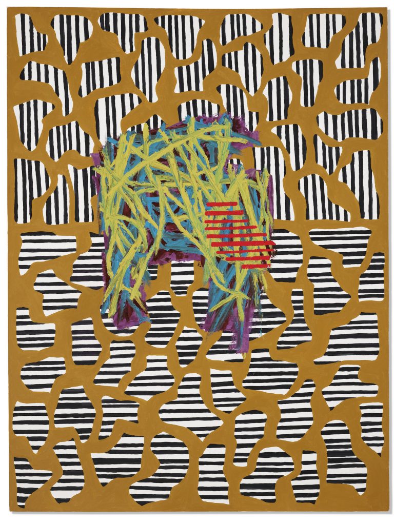 Jonathan Lasker, Theories About Exotica (1986). Image courtesy Christie's.
