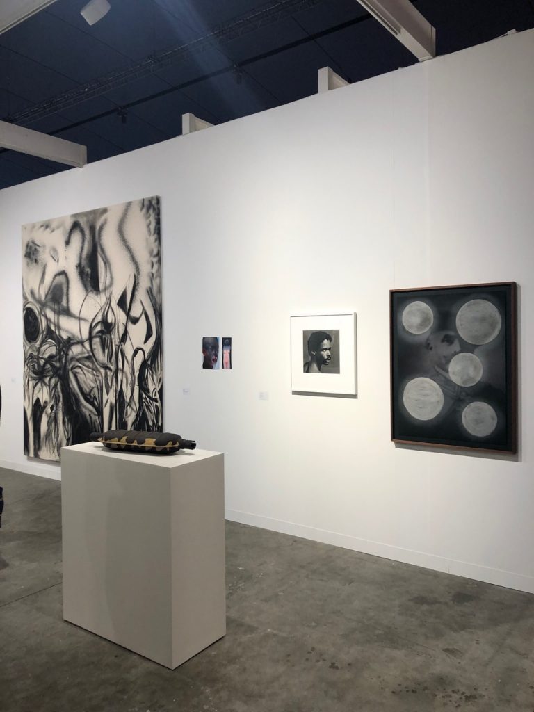 A view of Meyer Riegger and Franco Noero's booth at Paris +. Photo courtesy of the gallery.
