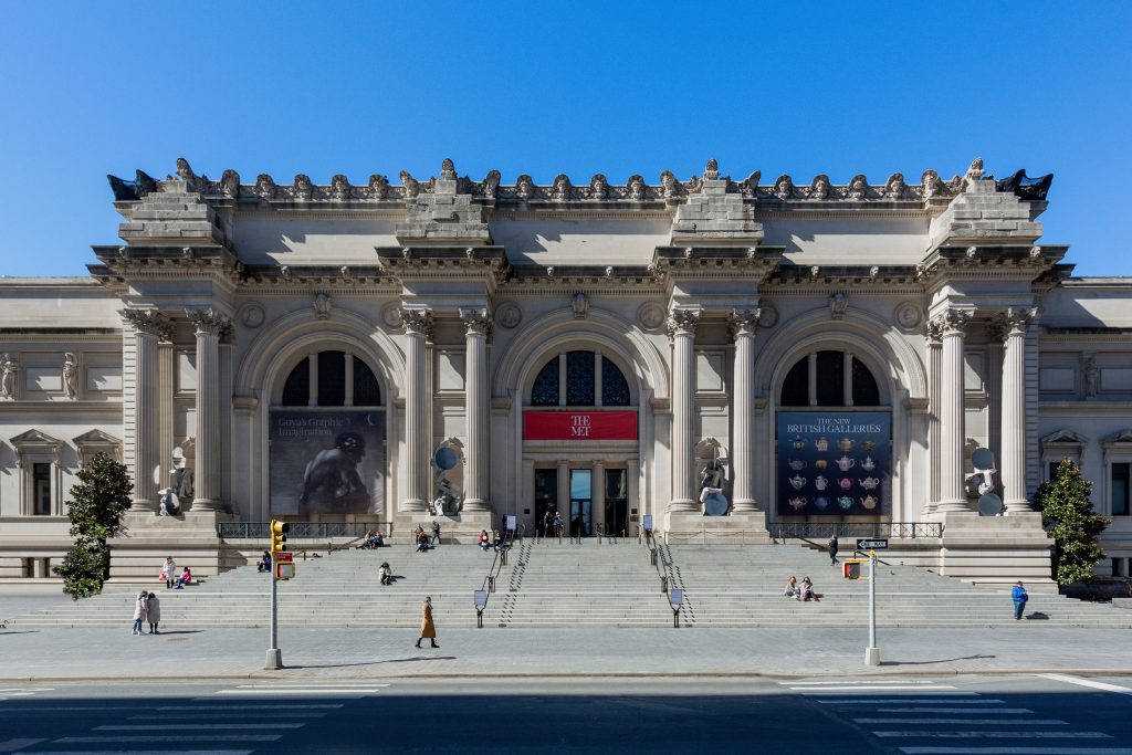 The Facade Commission, Carol Bove, The séances aren’t helping, (2021). Courtesy the artist and David Zwirner. Image The Metropolitan Museum of Art, Photo Bruce Schwa.