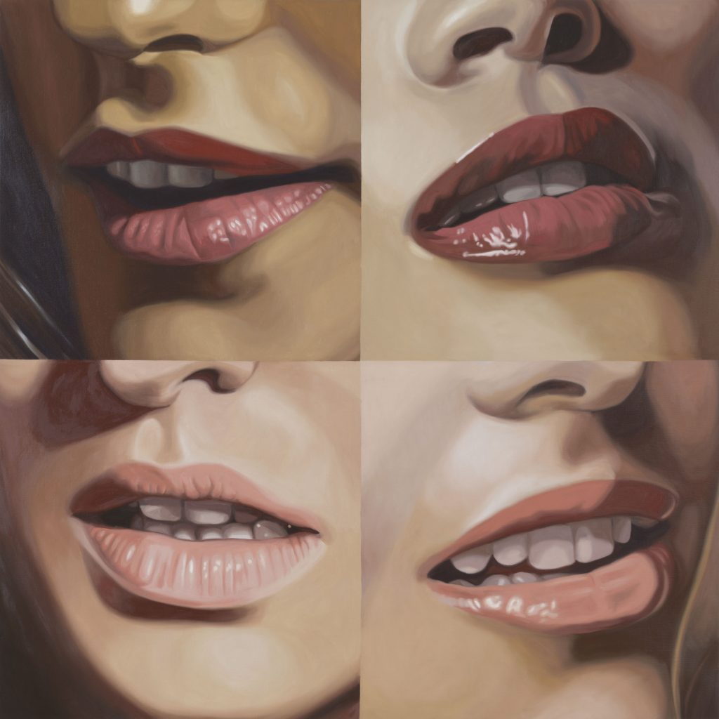 Julia Jacquette, The Mouths of Four Gorgons (2014). Courtesy of the Wellin Museum of Art, Hamilton College.