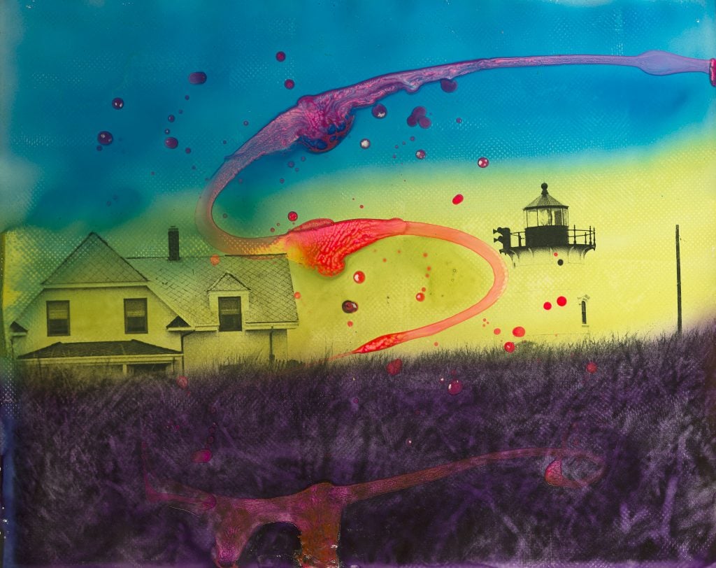 Kali's Maine Landscape Pink Swirl, 1967. Courtesy of Staley-Wise Gallery.