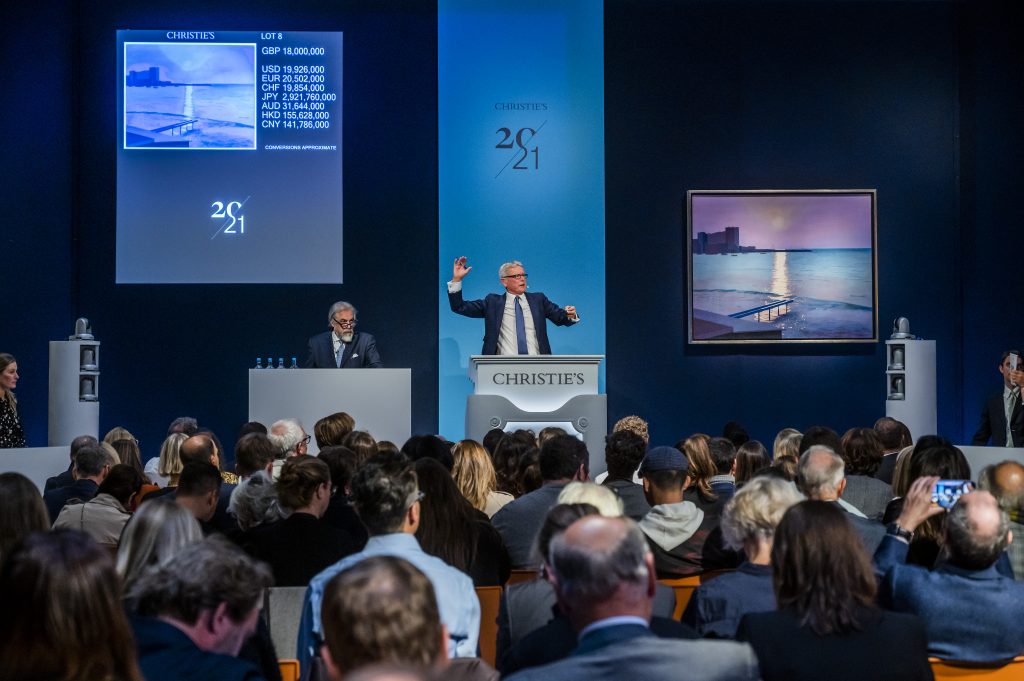 The 20th / 21st Century: London Evening Sale at Christies, London. Courtesy of Christie's.