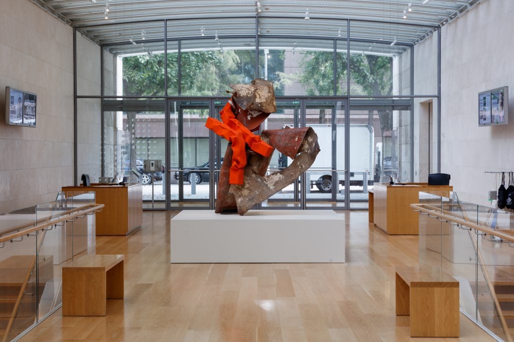 Installation view, "Carol Bove: Collage Sculptures" at The Nasher, Dallas, TX. October 16, 2021-January 9, 2022. Photo: Kevin Todora. Courtesy of The Nasher.