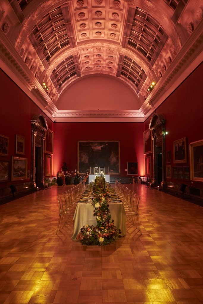 Royal Salute Scotch Whisky hosted a dinner celebrating artist Kate MccGwire at Tate Britain. Photo: Danny J. Peace.