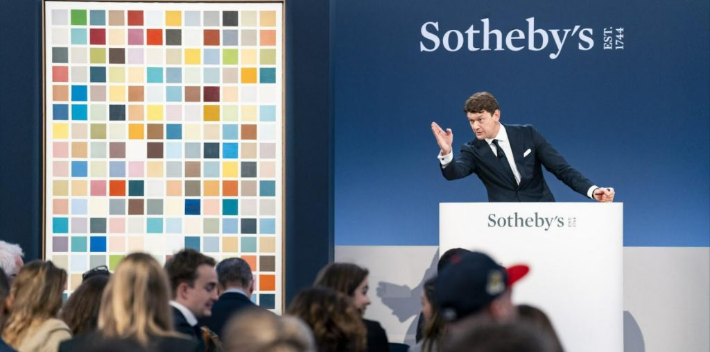 Senior international specialistMichael Macaulay was the auctioneer for Sotheby's 