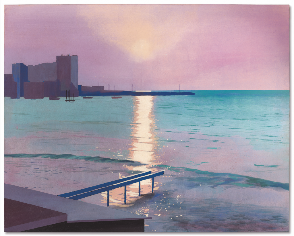 David Hockney, Early Morning Sainte Maxime (1968-9), Courtesy of Christie's Images, Ltd.