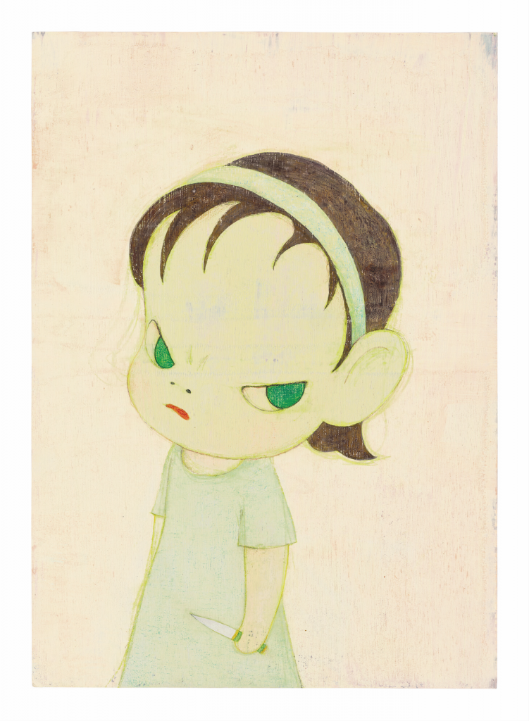 Yoshitomo Nara, Girl with a Knife(1999). Courtesy of Christie's Images, Ltd.