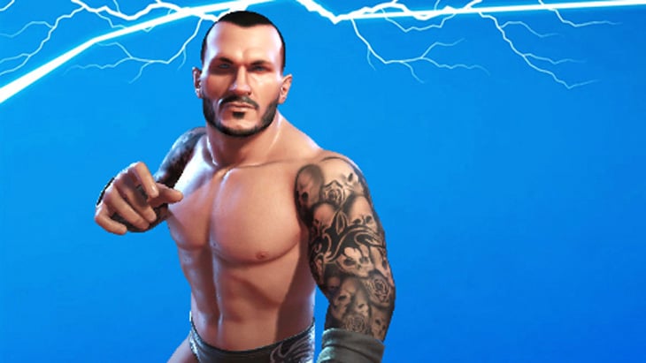 Randy Orton as depicted with his tattoos in the video game. Image by 2K Games. 