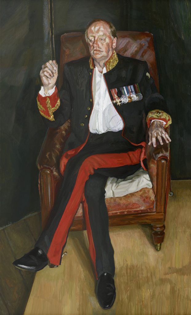 Lucian Freud, <i>The Brigadier</i> (2003-4). Private collection. ©The Lucian Freud Archive. All Rights Reserved 2022/ Bridgeman Images.