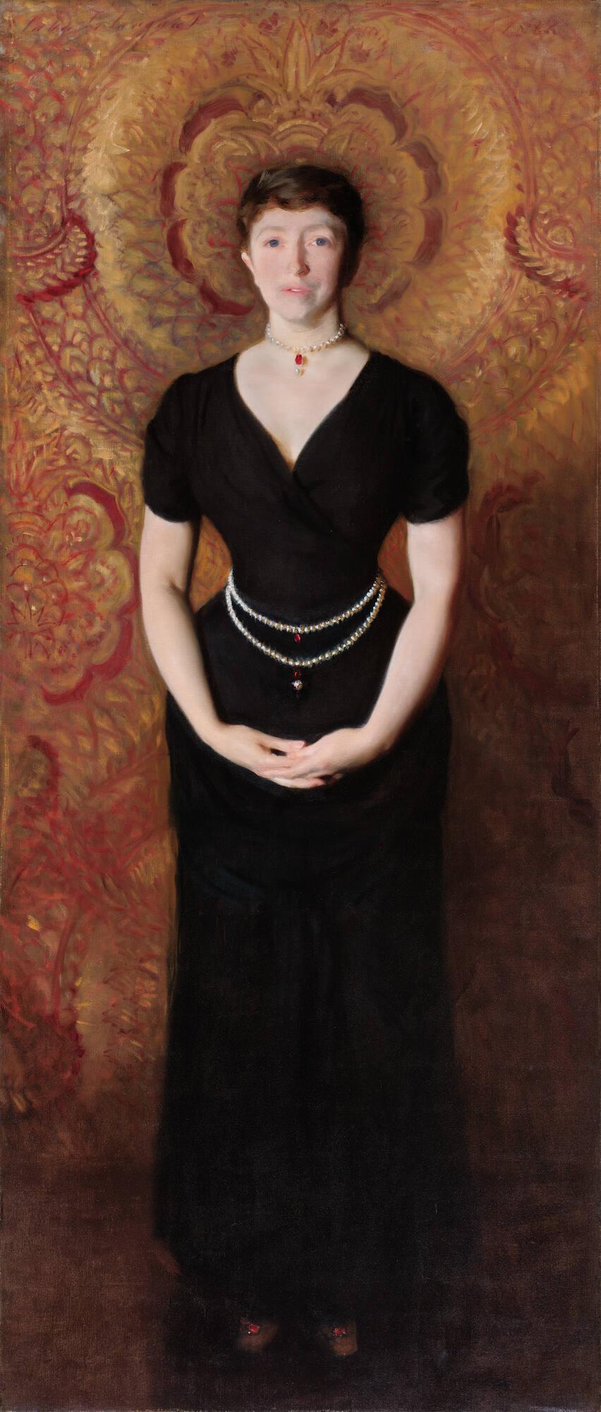 John Singer Sargent, Isabella Stewart Gardner (1888). Collection of the Isabella Stewart Gardner Museum, Boston.