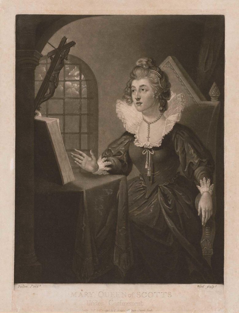 William Ward, <em>Mary Queen of Scots Under Confinement</em> (1793). Collection of the Isabella Stewart Gardner Museum, Boston.