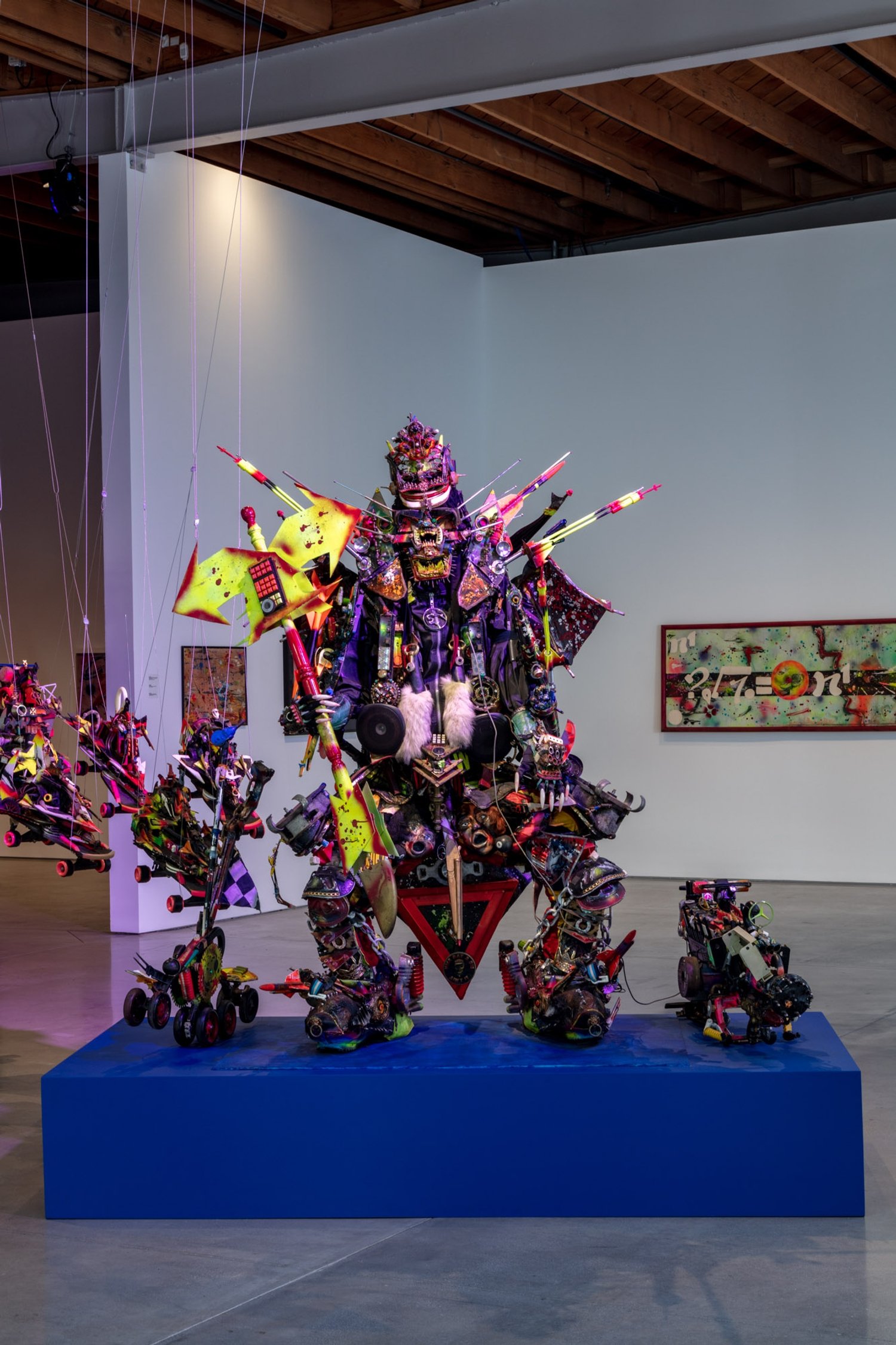 Installation view, "Rammellzee: Gothic Futurism" at Jeffrey Deitch. Photo: Joshua White.