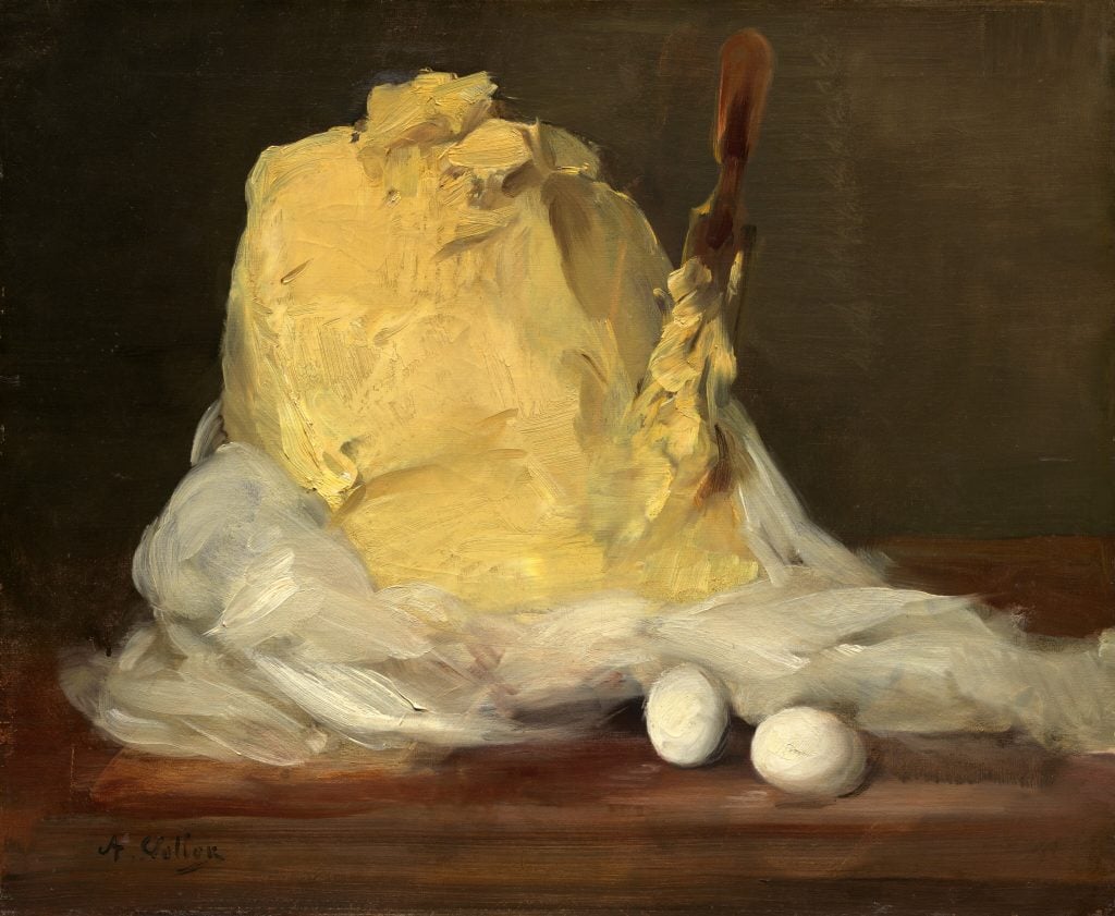 Antoine Vollon, monte de manteiga (1875-1885).  Coleção da National Gallery of Art, Washington, DC.