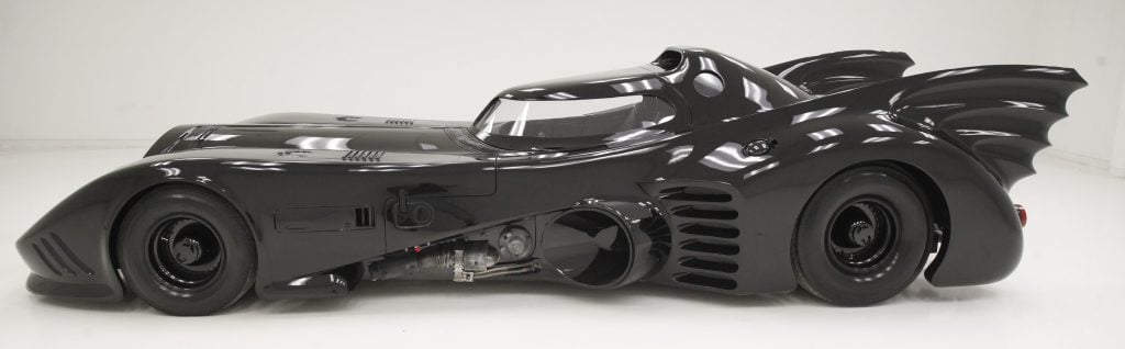 Tim Burton's Batmobile In all its aerodynamic glory. Photo courtesy of Classic Auto Mall.