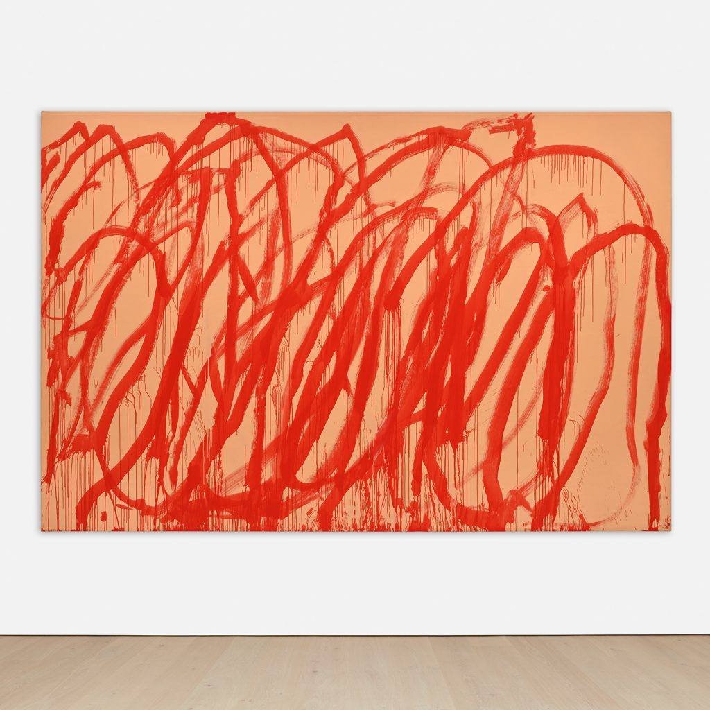 Cy Twombly, <I>Untitled</I> (2005). Courtesy of Phillips. 