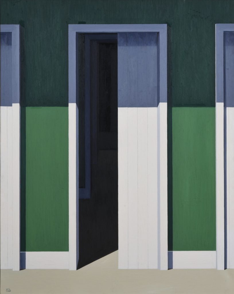 Emilio Sanchez, Tres Puertas (TK). Collection of the Art Students League, New York.