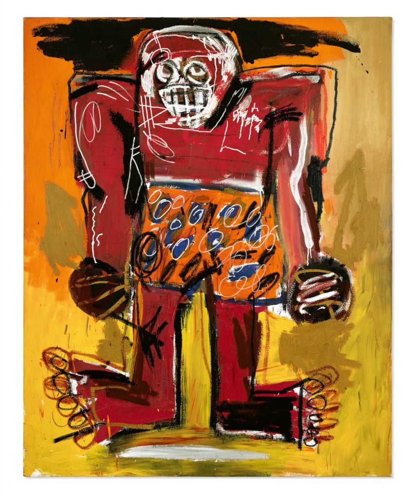 Jean-Michel Basquiat, Sugar Ray Robinson (1982). Image courtesy Christie's.