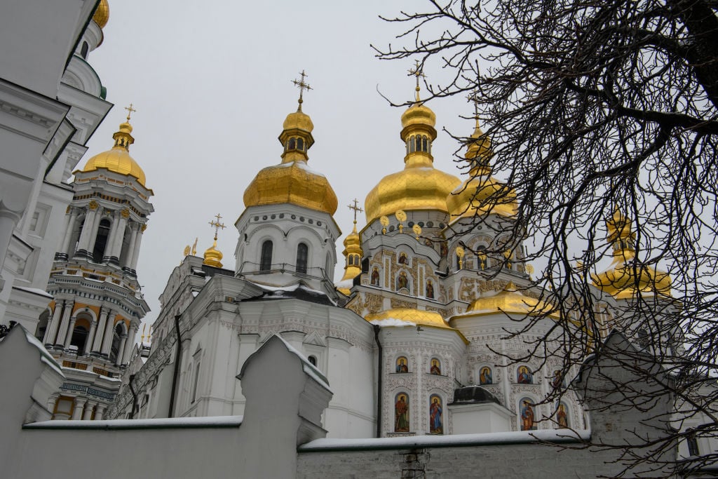 UNESCO World Heritage site, the cathedral of the Dormition in Kyiv Pechersk Lavra, Ukraine, November, 2022. Photo by Maxym Marusenko/NurPhoto via Getty Images.