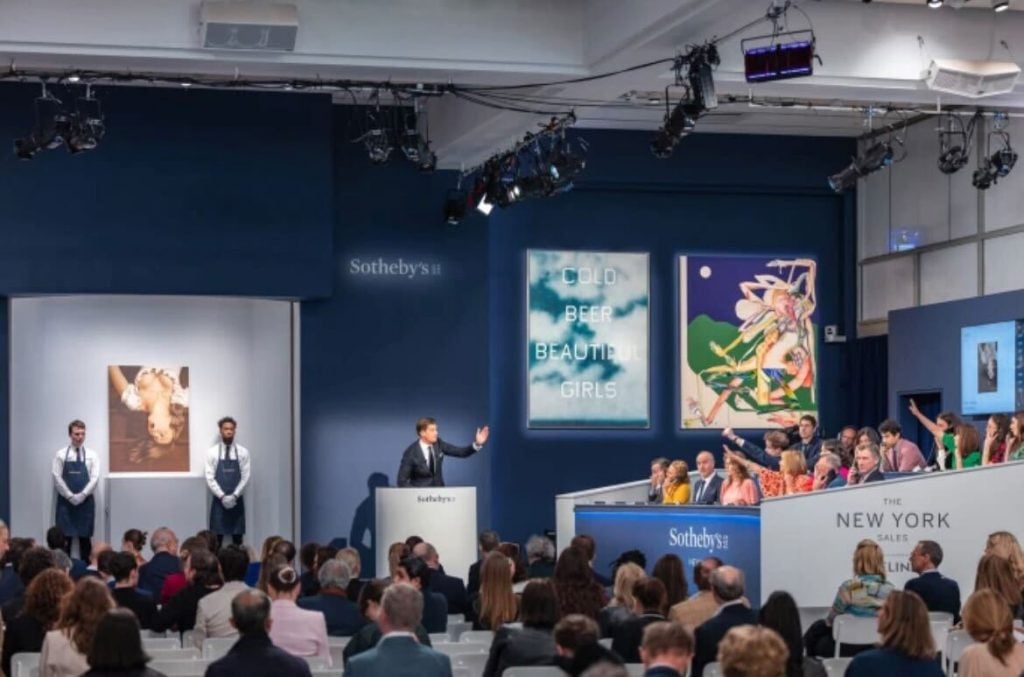 The Now Evening Auction at Sotheby's in May 2022. Courtesy of Sotheby's.