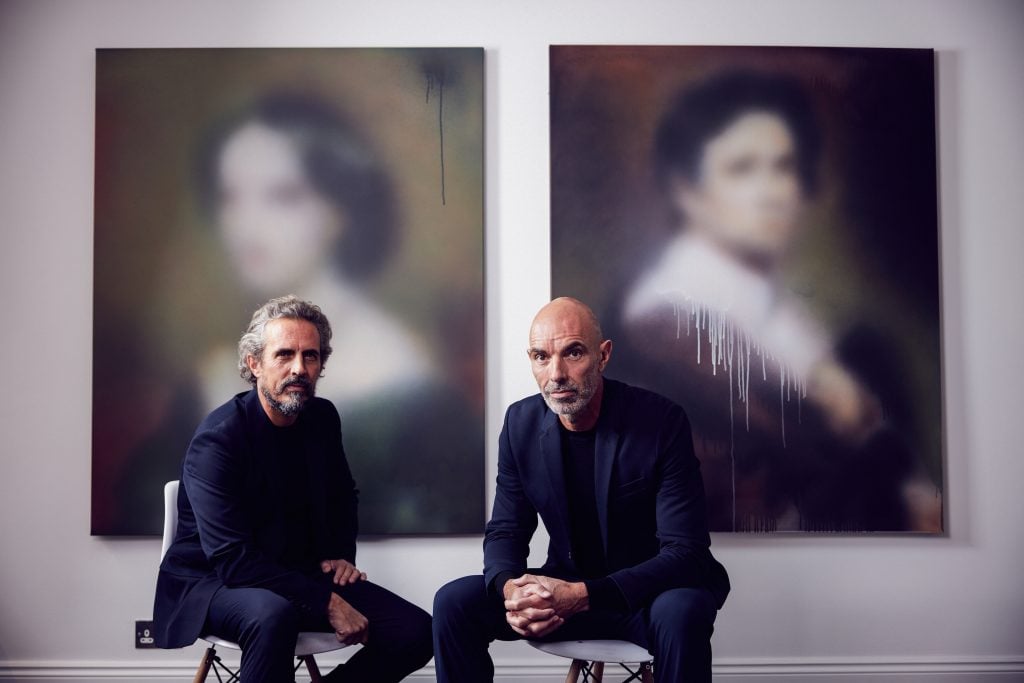 Artists and brothers Renato and Roberto Miaz. Courtesy of Maddox Gallery. Photo: Alun Callender.