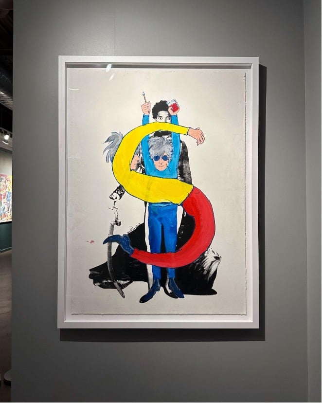 Skyler Grey, Andy Dollar and Basquiat (2018). Courtesy of Avant Gallery, Miami.