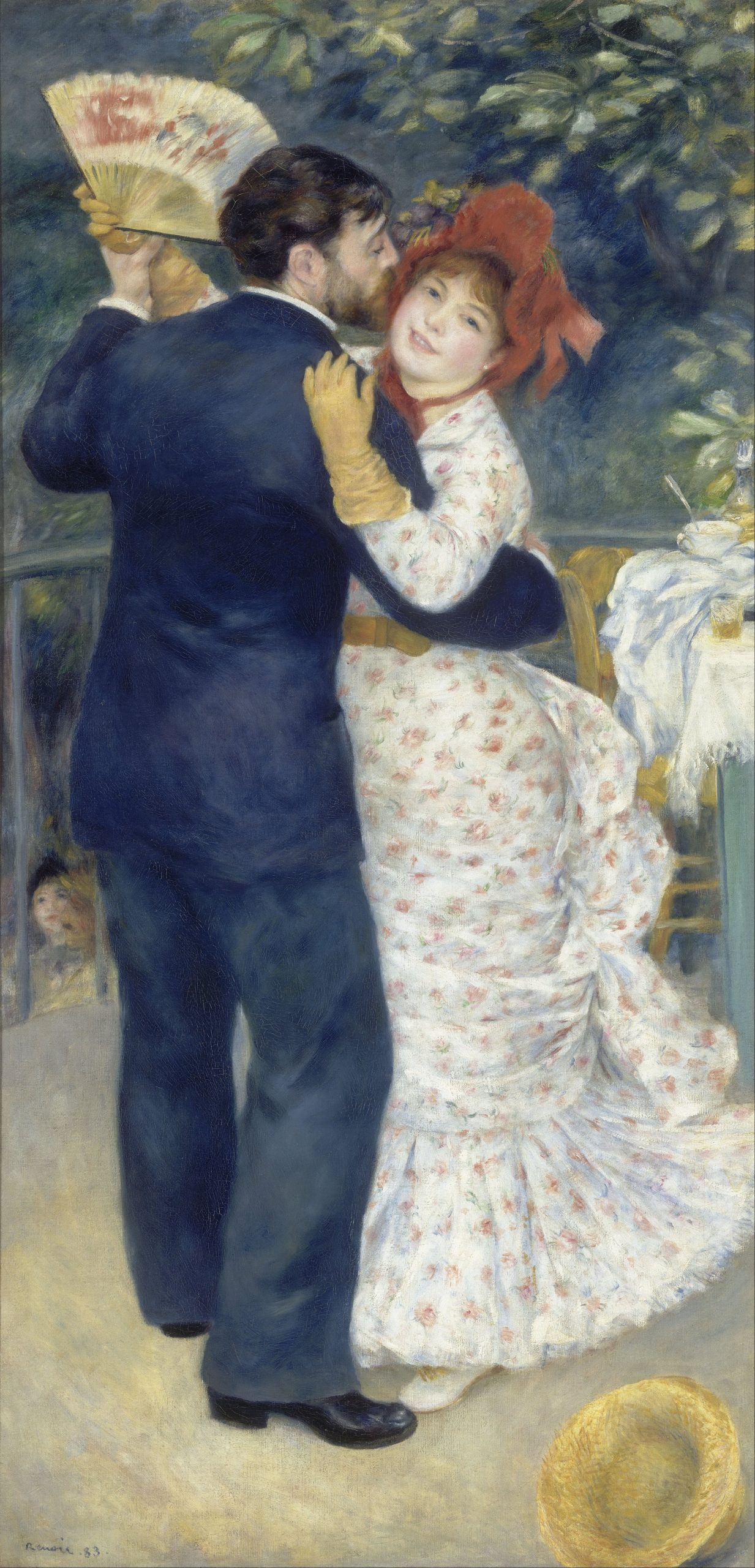 Pierre Auguste Renoir, Dança no campo (1883).  Coleção do Musée d'Orsay, Paris.