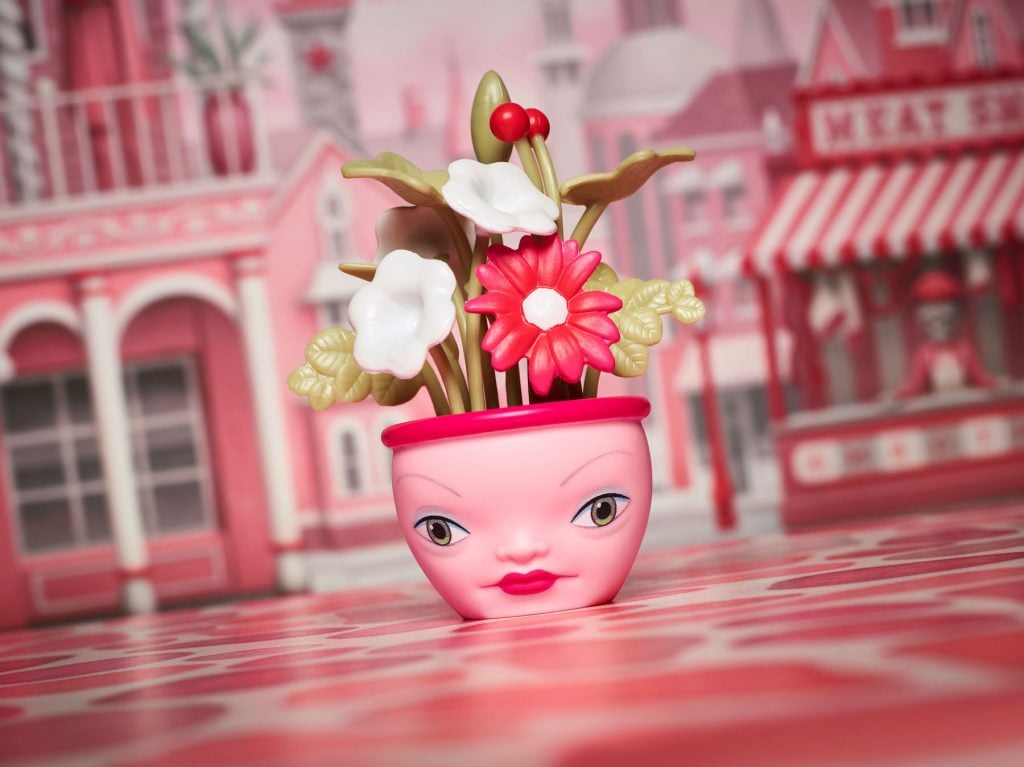 Flower pot from the Mark Ryden X Barbie collection