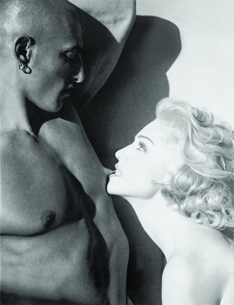 Tony Ward and Madonna in an image from Sex. Photo: Steven Meisel.