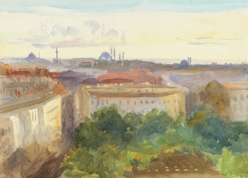 Emily Sargent, <em>View of Constantinople</em> (1904). Collection of the Tate, London. 