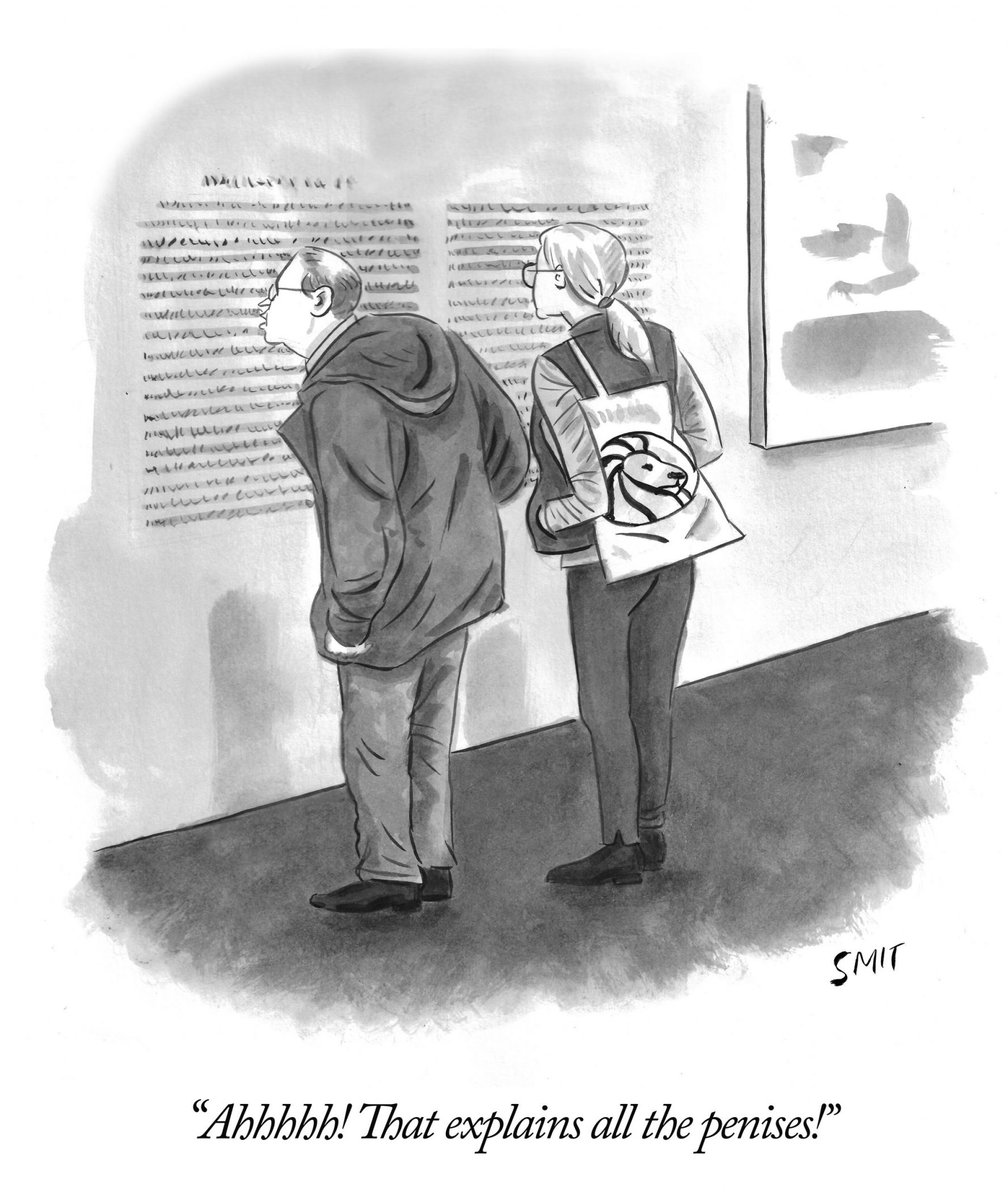 Can Art Still Be Good If It Only Makes Sense After You Read the Wall Text? [ Cartoon]