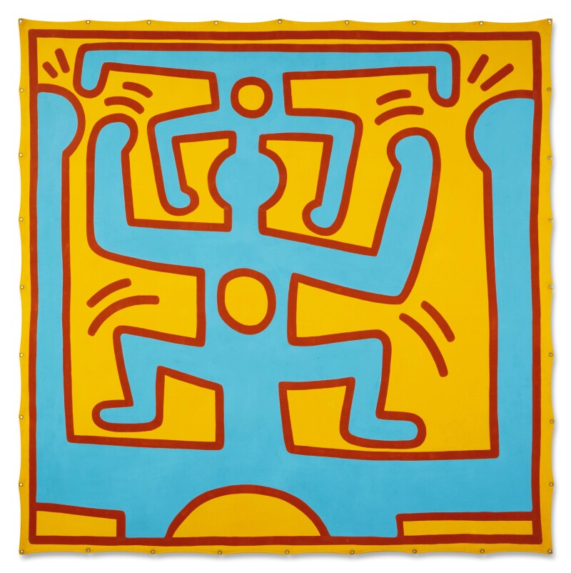 Keith Haring, Untitled (1987). Courtesy of Sotheby's.