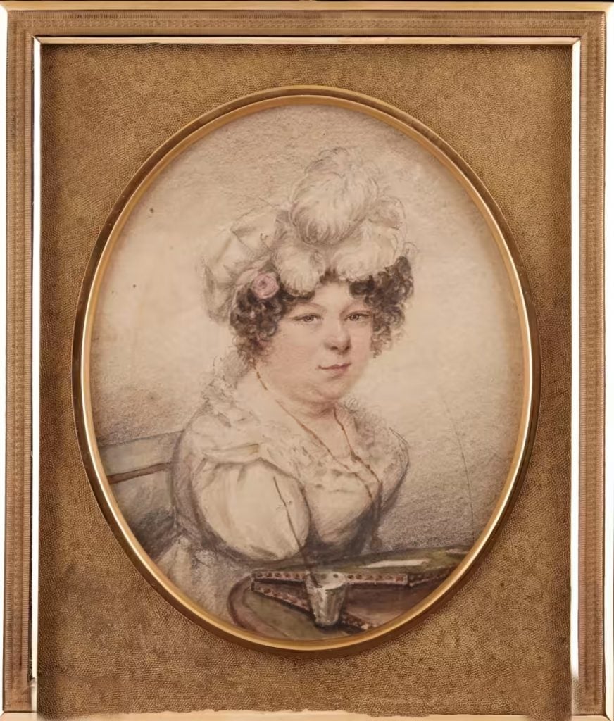 Sarah Biffin, <em>Self Portrait</em> (ca. 1825). Collection of the National Portrait Gallery, London. 
