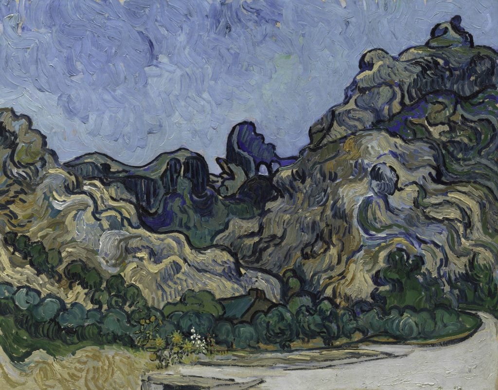 Vincent van Gogh, Mountains at Saint-Rémy (1889). Collection of the Solomon R. Guggenheim Museum, New York, Thannhauser Collection, gift, Justin K. Thannhauser, 1978.