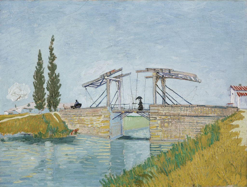 Vincent van Gogh, The Drawbridge (1888). Collection of the Wallraf-Richartz-Museum and Fondation Corboud, Cologne.