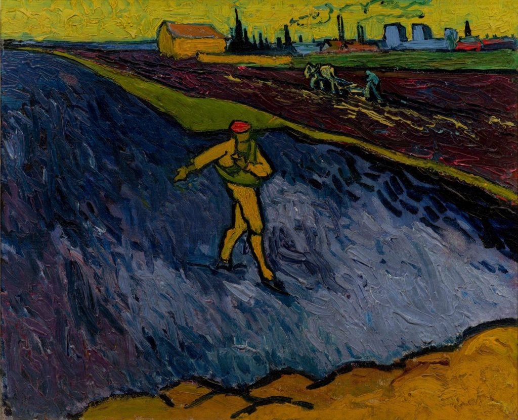 Vincent van Gogh, The Sower (1888). Collection of the Hammer Museum, Los Angeles, the Armand Hammer Collection, gift of Armand Hammer.