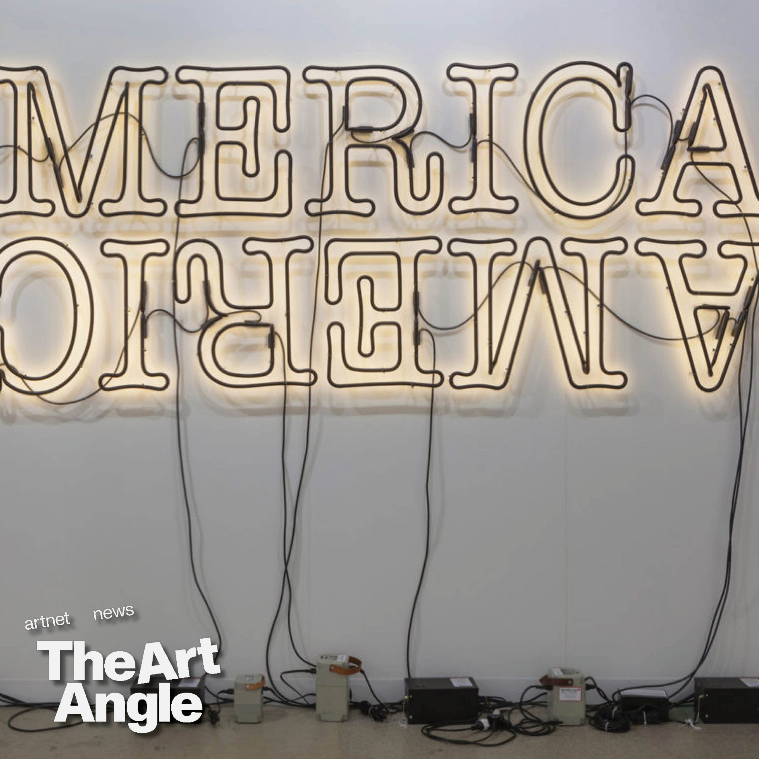 Glenn Ligon, Double America 2 (2014). © Glenn Ligon, courtesy of The Broad.