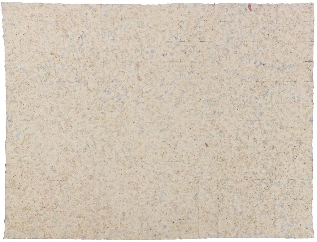 Howardena Pindell, <i>Untitled #20 (Dutch Wives Circled and Squared)</i> (1978). Photo: Nathan Keay, © MCA Chicago