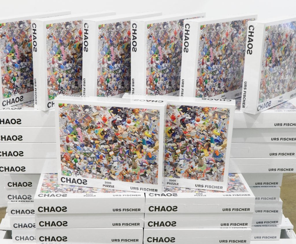 Urs Fischer's <i>CHAOS</i> puzzle, at the UF Drop Shop. © Urs Fischer, courtesy of the artist. Photo: Mats Nordman.