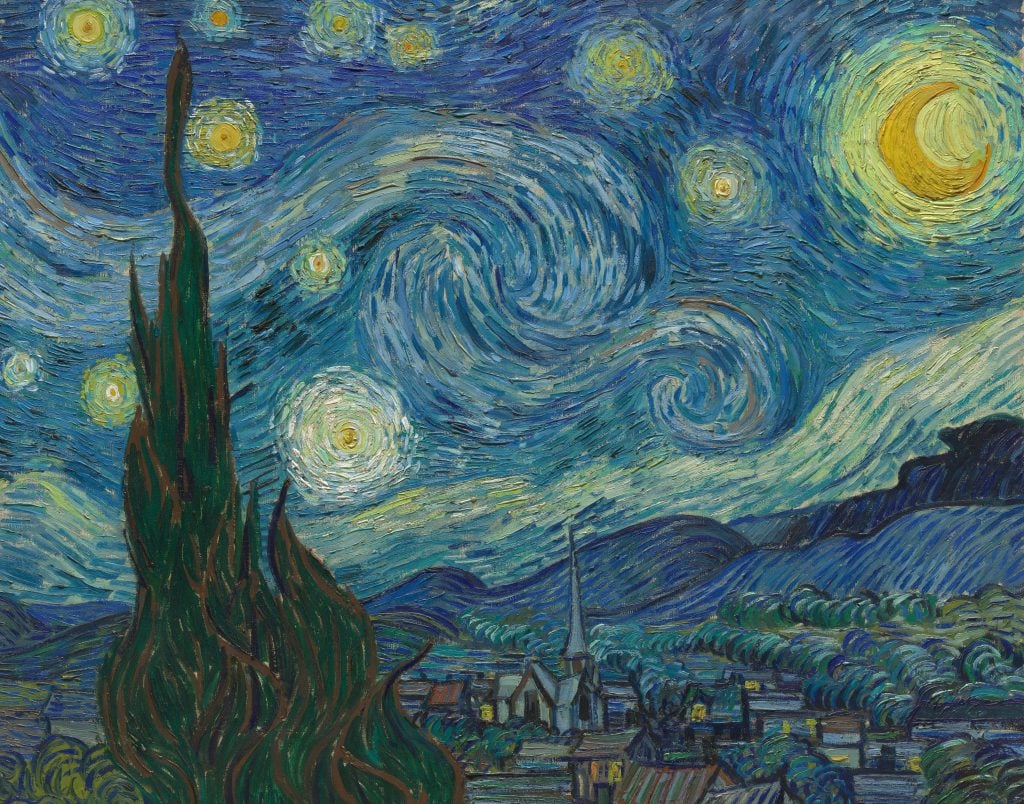 Vincent van Gogh, The Starry Night (1889). Photo: © Museum of Modern Art, New York, licensed by SCALA/Art Resource, New York.