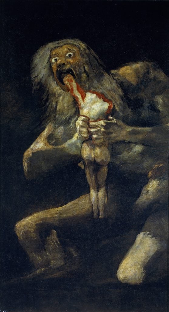 Francisco Goya, Saturn Devouring His Son (ca. 1819–1823). Collection of the Museo del Prado, Madrid.