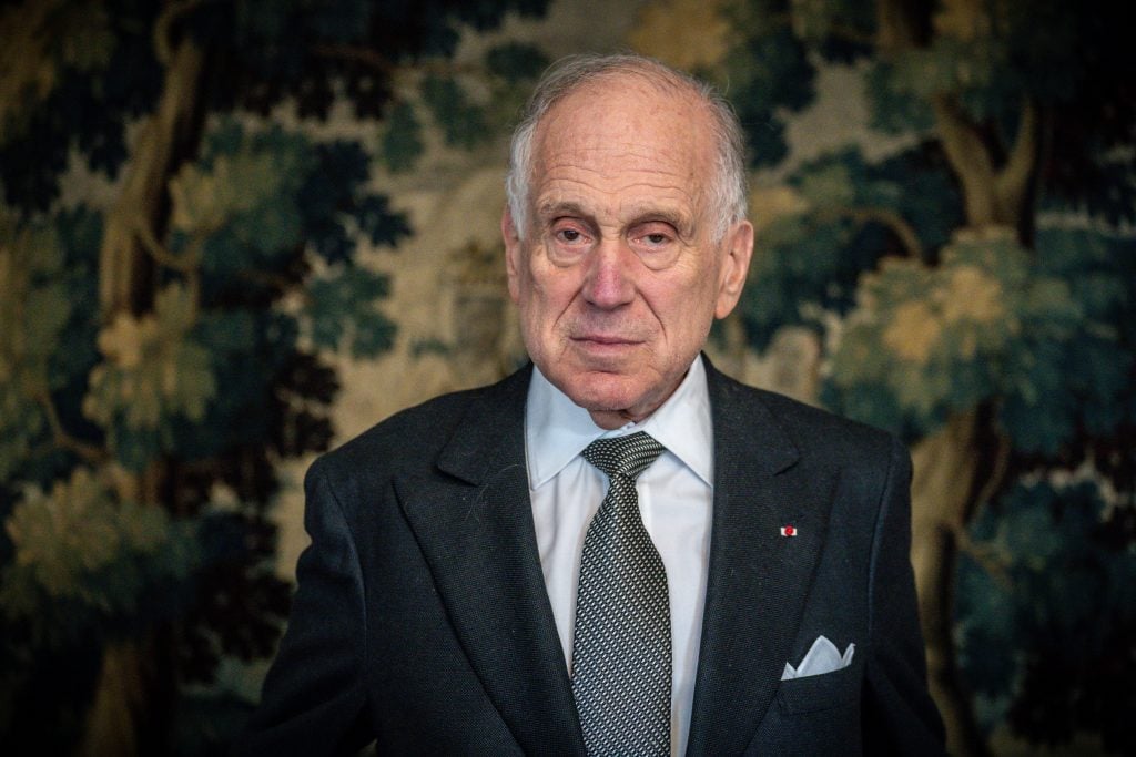 Ronald S. Lauder before a bilateral conversation with Chancellor Scholz. Photo by Michael Kappeler/picture alliance via Getty Images