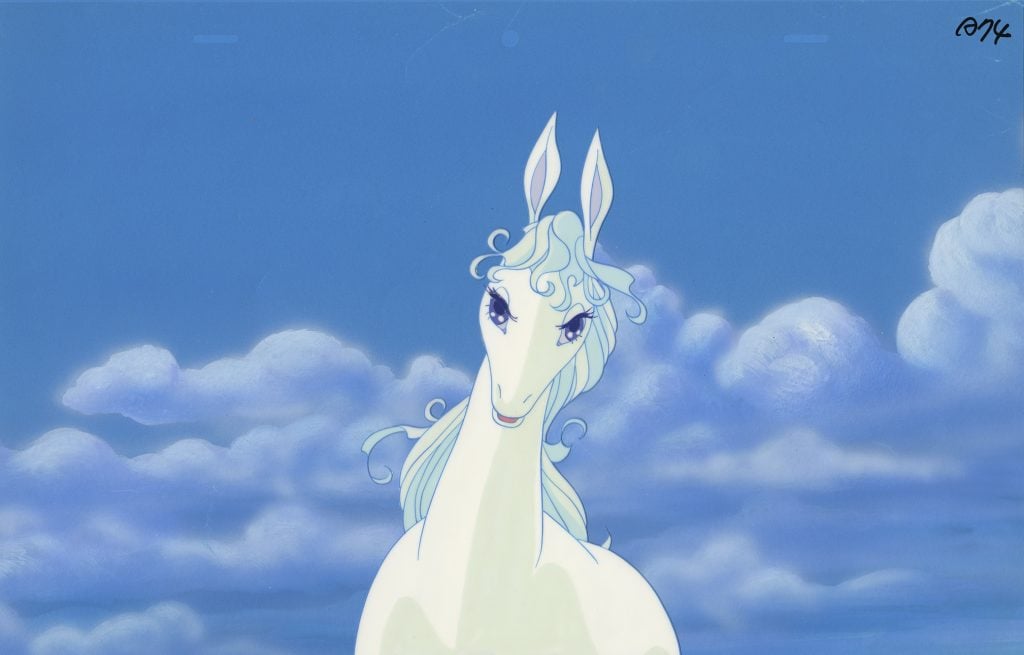 Original animation from <em>The Last Unicorn</em> (1982), ITC Films Inc. ©Sweet Streets, LLC SweetStreetsLA.com.