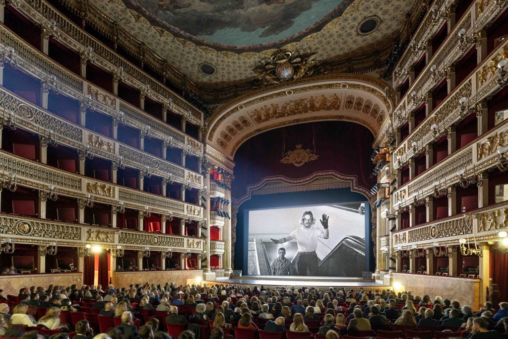 Premier of The Art of Un-War at Artecinema, Teatro San Carlo, Naples (2022).