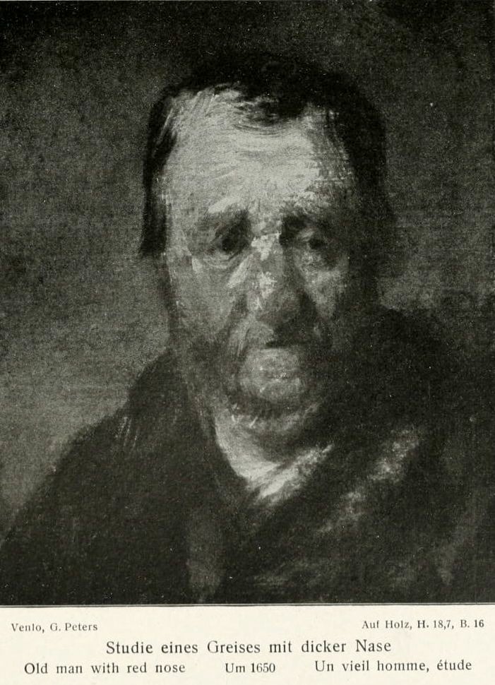 Rembrandt van Rijn, <em>Old Man</em>, photographed in 1906. Photo courtesy of the Netherlands Institute for Art History.