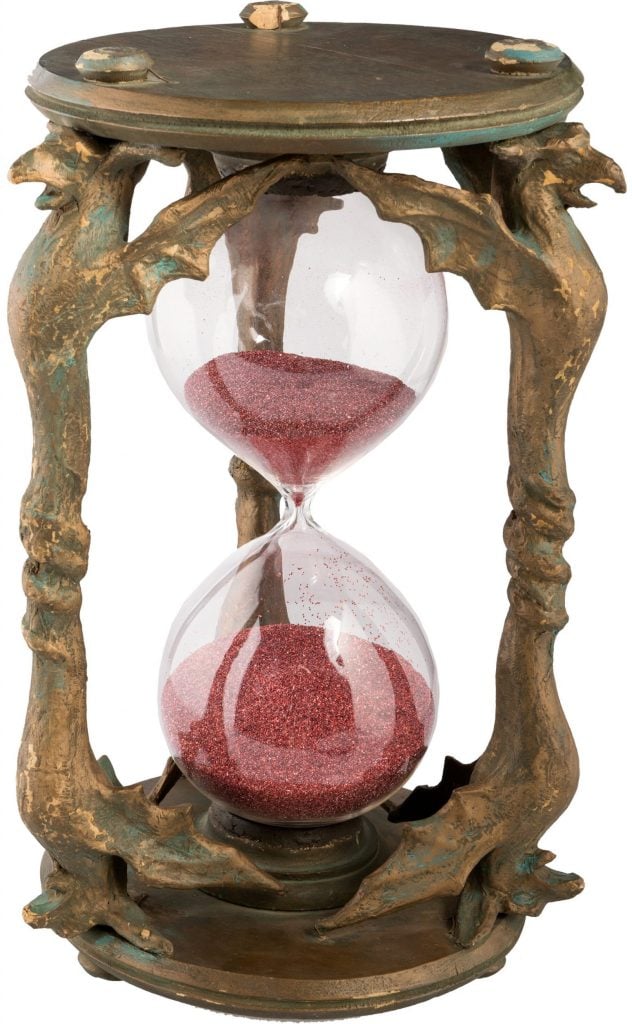 The Wicked Witch of the West's hourglass from The Wizard of Oz (1939), which sold for $495,000 at Heritage Auctions. Photo courtesy of Heritage Auctions.