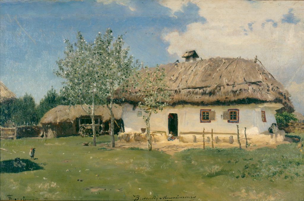 Illia Repin, <i>Ukrainisches Haus</i> (1880). Courtesy of The Kyiv National Art Gallery. 
