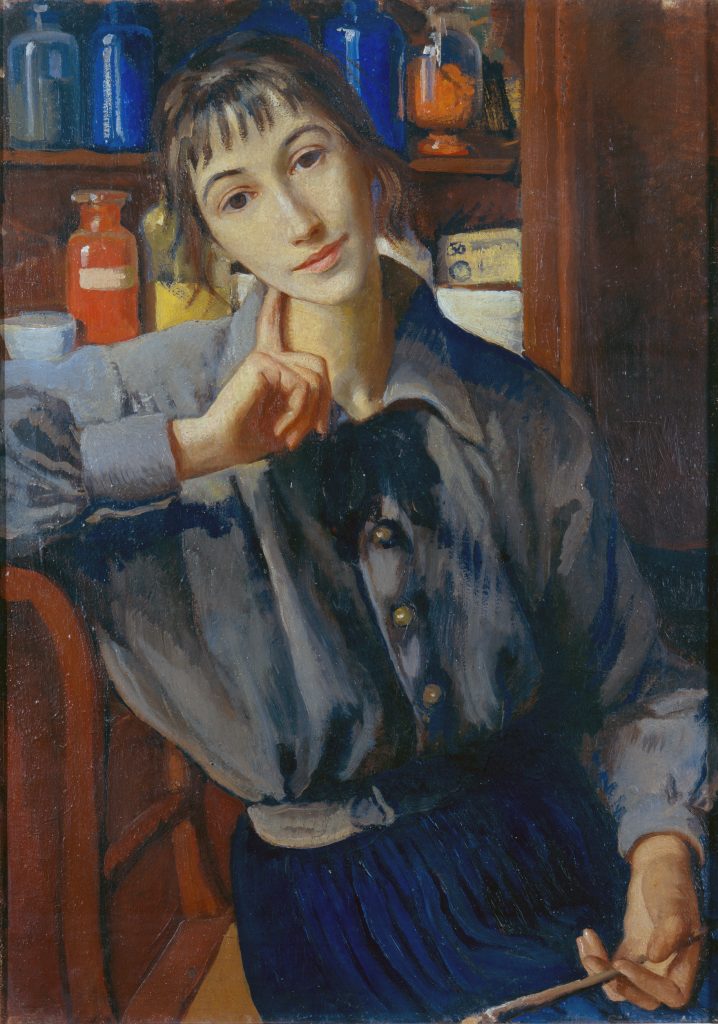 Zinayida Serebryakova, <i>Selbstbildnis</i> (1923 – 1924). Courtesy of The Kyiv National Art Gallery.