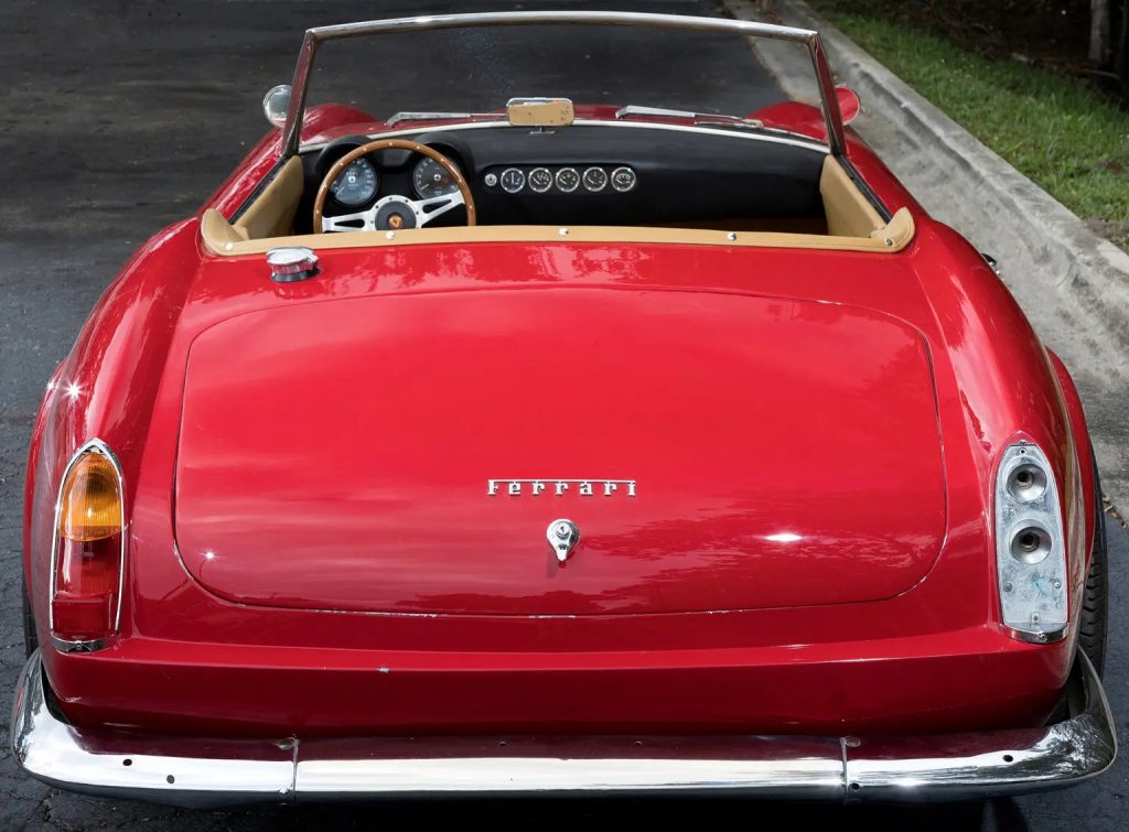 The replica Ferrari 250 GT California from <em>Ferris Bueller's Day Off</em> (1986) sold for $337,500 at Heritage Auctions. Photo courtesy of Heritage Auctions.